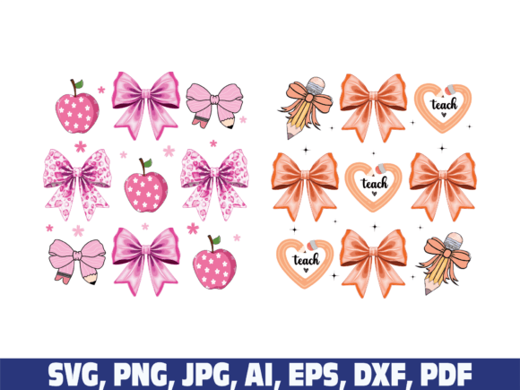 Charming Coquette Bow for Teacher Embroidery