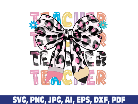 Charming Coquette Teacher Design for Embroidery