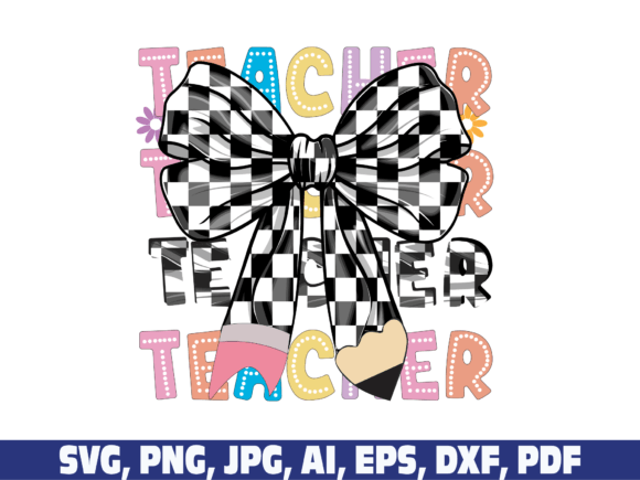 Coquette Teacher Svg Png: A Retro Vintage Delight