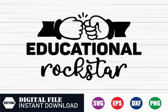 Educational Rockstar, Teacher Svg: A Versatile Design