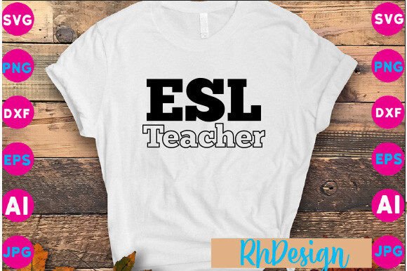 ESL Teacher Svg Png: A Versatile Design for Embroidery