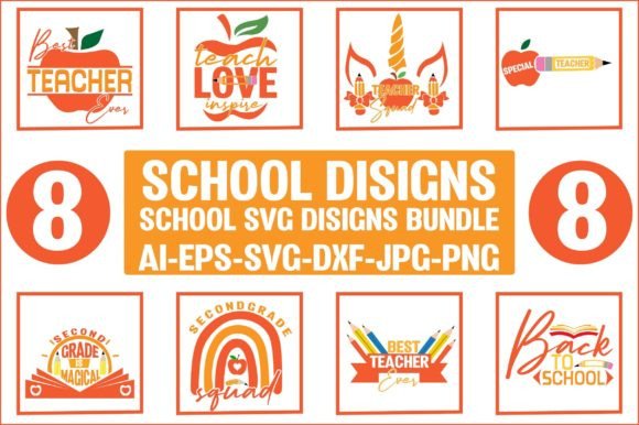 Exploring 8 SCHOOL SVG DESIGNS BUNDLE for Embroidery