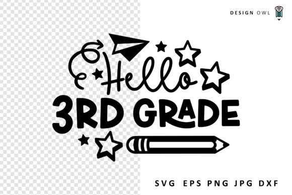 Hello Third Grade - School SVG: A Closer Look