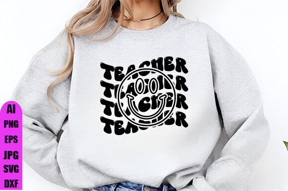 Retro Teacher SVG for Creative Embroidery Projects