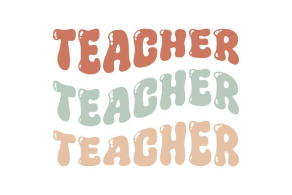 Retro Teacher SVG Free for Embroidery
