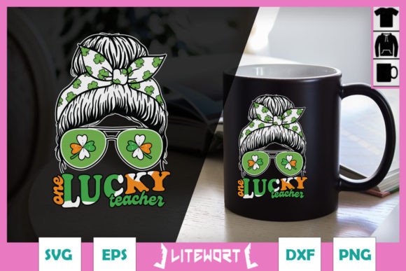 Review: Messy Bun Lucky Teacher SVG for Embroidery