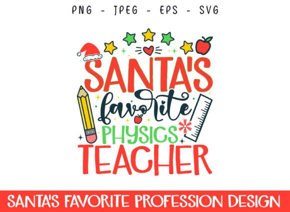 Santa's Favorite Physics Teacher SVG: A Festive Embroidery Design