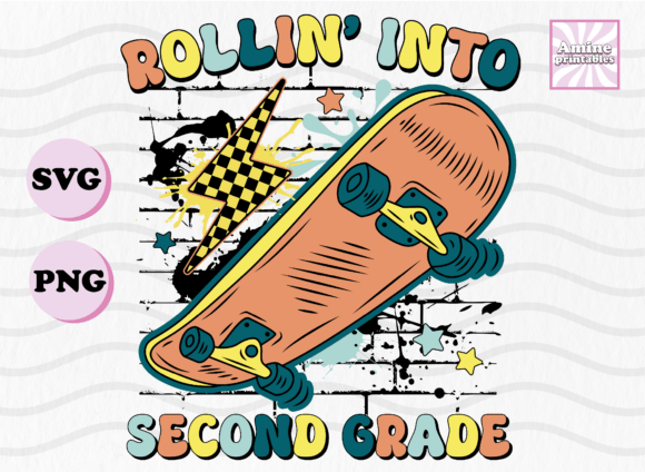Second Grade Skating Retro School SVG Review