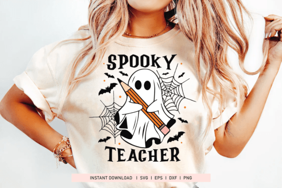 Spooky Teacher SVG: A Charming Halloween Embroidery Design