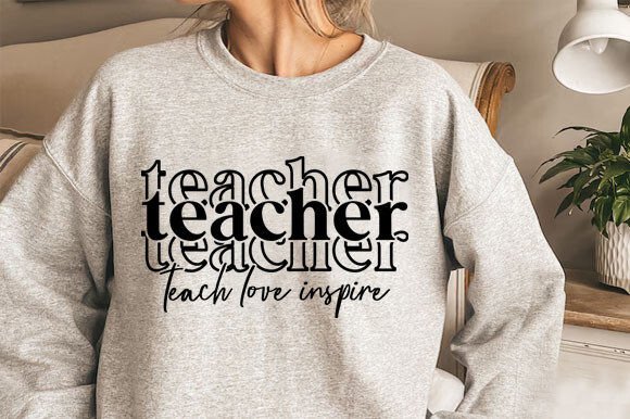 Teach Love Inspire SVG for Embroidery