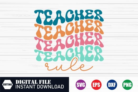 Teacher Rule, Teacher Svg Design: A Versatile Embroidery Asset
