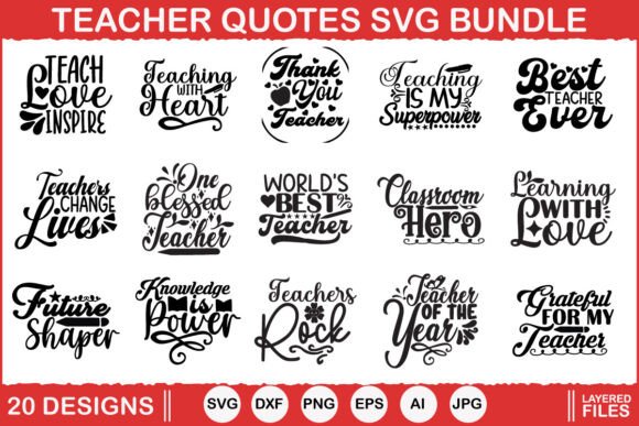 Teacher Svg Bundle: A Versatile Design for Crafters
