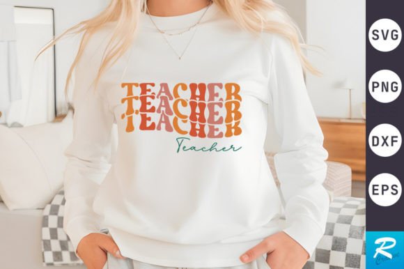Teacher SVG Design for Festive Embroidery