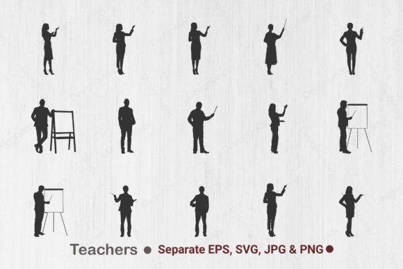 Teacher Svg, Teacher Silhouettes: A Versatile Embroidery Design