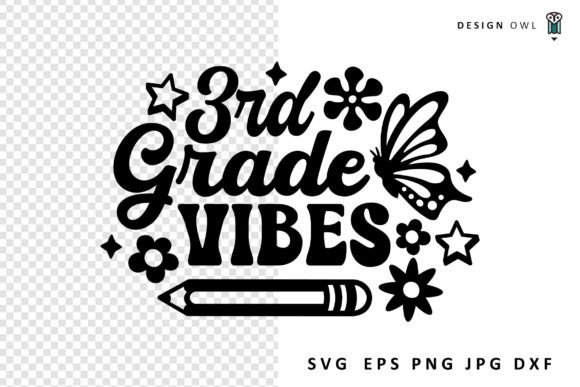 Third Grade Vibes - School SVG: A Closer Look