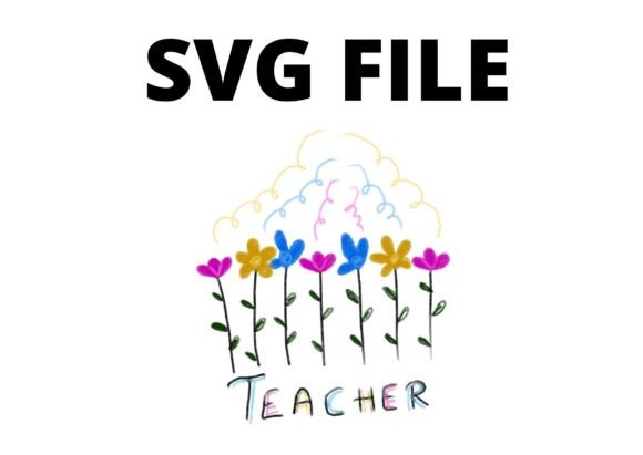 Vibrant Teacher Design for Embroidery Projects